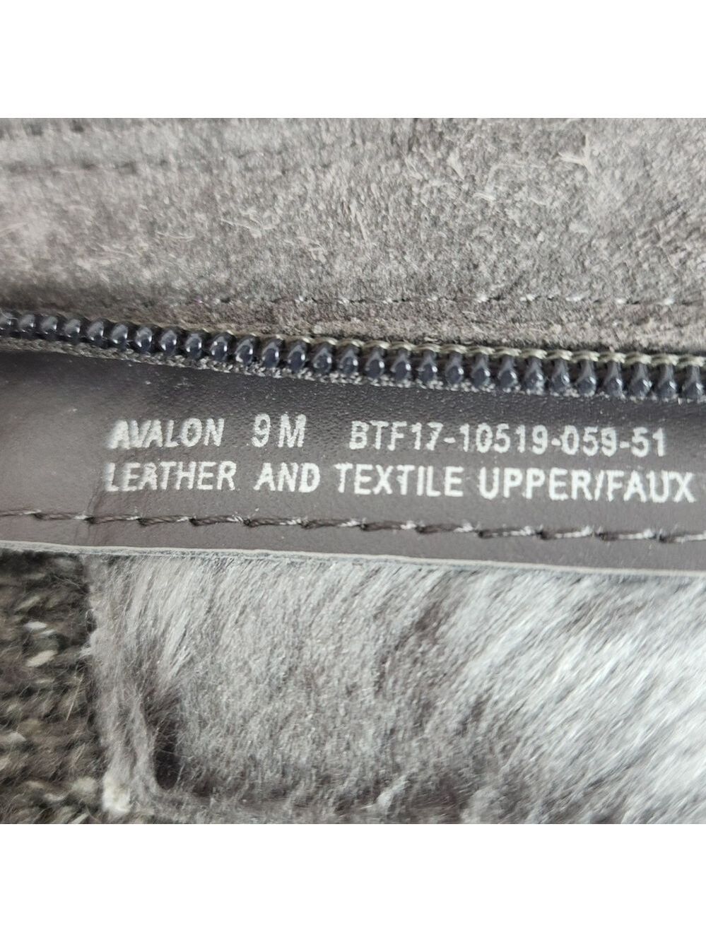 BareTraps Gray Sweater Cuff & Suede Faux Fur Lined Tall Boots 9 M Warm Winter - Picture 9 of 13